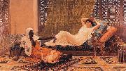 Frederick Goodall A New Light in the Harem painting